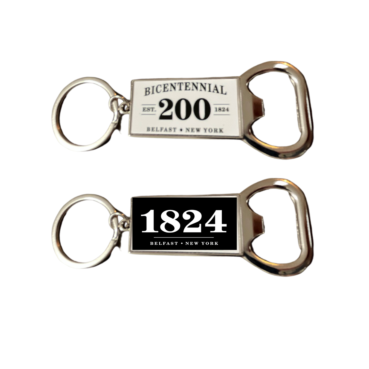 Metal Key Chain with Bottle Opener